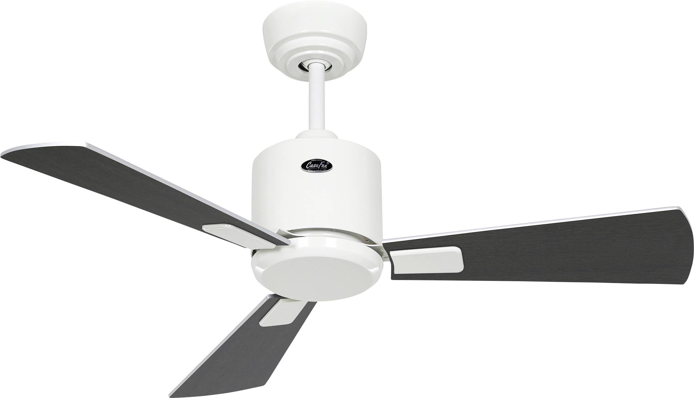 CasaFan ECO NEO III 92 WE-WN/SI WiFi Loftsventilator 12 W (Ø x H) 92 cm x 360 mm Hvid med fjernbetjening, Timer, Vinterd-0