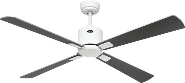 CasaFan ECO NEO III 132 WE-WN/SI WiFi Flügel Wenge/silber Loftsventilator  27 W (Ø x H) 132 cm x 360 mm Hvid med fjernbetjening, Timer, Vinterdrift, App-styret