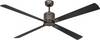 CasaFan ECO NEO III 152 BZ-WN/SI WiFi Flügel Wenge/silber Loftsventilator 27 W (Ø x H) 152 cm x 360 mm Bronze med fjernbetjening, Timer, Vinterdrift, App-styret