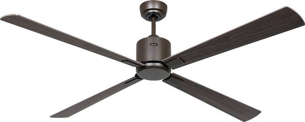 CasaFan ECO NEO III 152 BZ-NB/KI WiFi Flügel Nussbaum/Kirsche Loftsventilator  27 W (Ø x H) 152 cm x 360 mm Bronze med fjernbetjening, Timer, Vinterdrift, App-styret