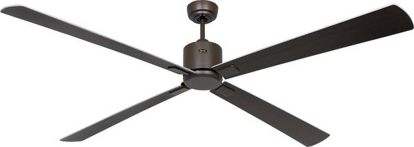 CasaFan ECO NEO III 180-4 BZ-WN/SI WiFi Flügel Wenge/silber Loftsventilator  28 W (Ø x H) 180 cm x 360 mm Bronze med fjernbetjening, Timer, Vinterdrift, App-styret