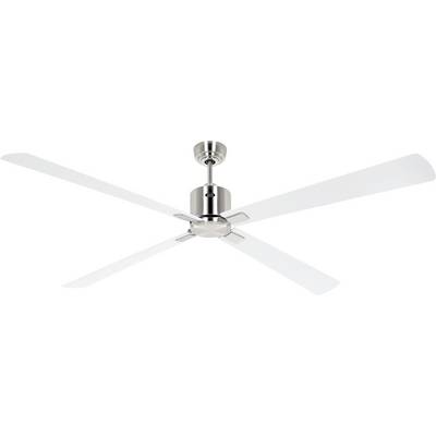 CasaFan ECO NEO III 180-4 BN-WE/LG WiFi Flügel Weiß/Lichtgrau Loftsventilator 28 W (Ø x H) 180 cm x 360 mm Krom (børstet-0