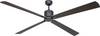 CasaFan ECO NEO III 180-4 BG-WN/SI WiFi Flügel Wenge/silber Loftsventilator 28 W (Ø x H) 180 cm x 360 mm Basaltgrå med fjernbetjening, Timer, Vinterdrift, App-styret