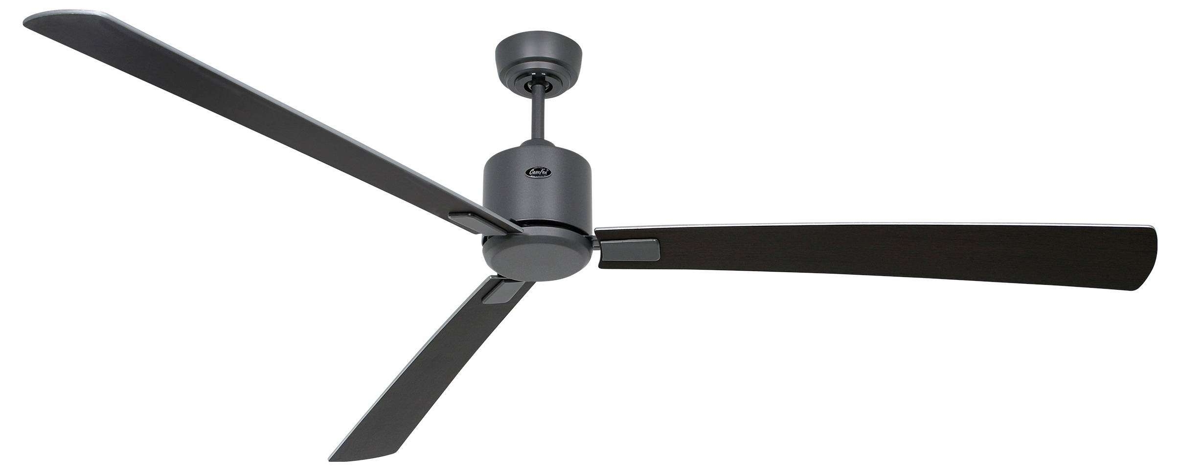 CasaFan ECO NEO III 180-4 BG-WN/SI WiFi Flügel Wenge/silber Loftsventilator 28 W (Ø x H) 180 cm x 360 mm Basaltgrå med f-2