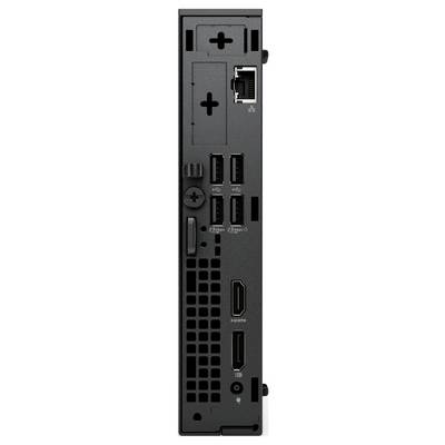 Bagpanel på en gaming konsol, der viser forskellige porte, herunder Ethernet, USB, HDMI og en udvidelsesplads.