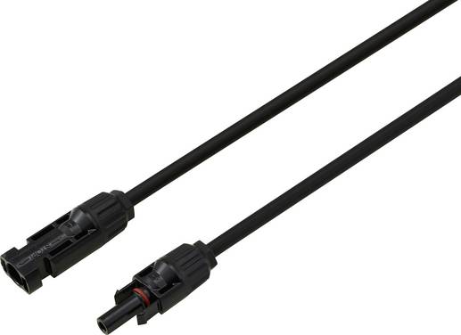 TRU COMPONENTS TC-13805748  Solcellekabel forlængelse 6.0 mm² 30 A Kabellængde (num) 2 m