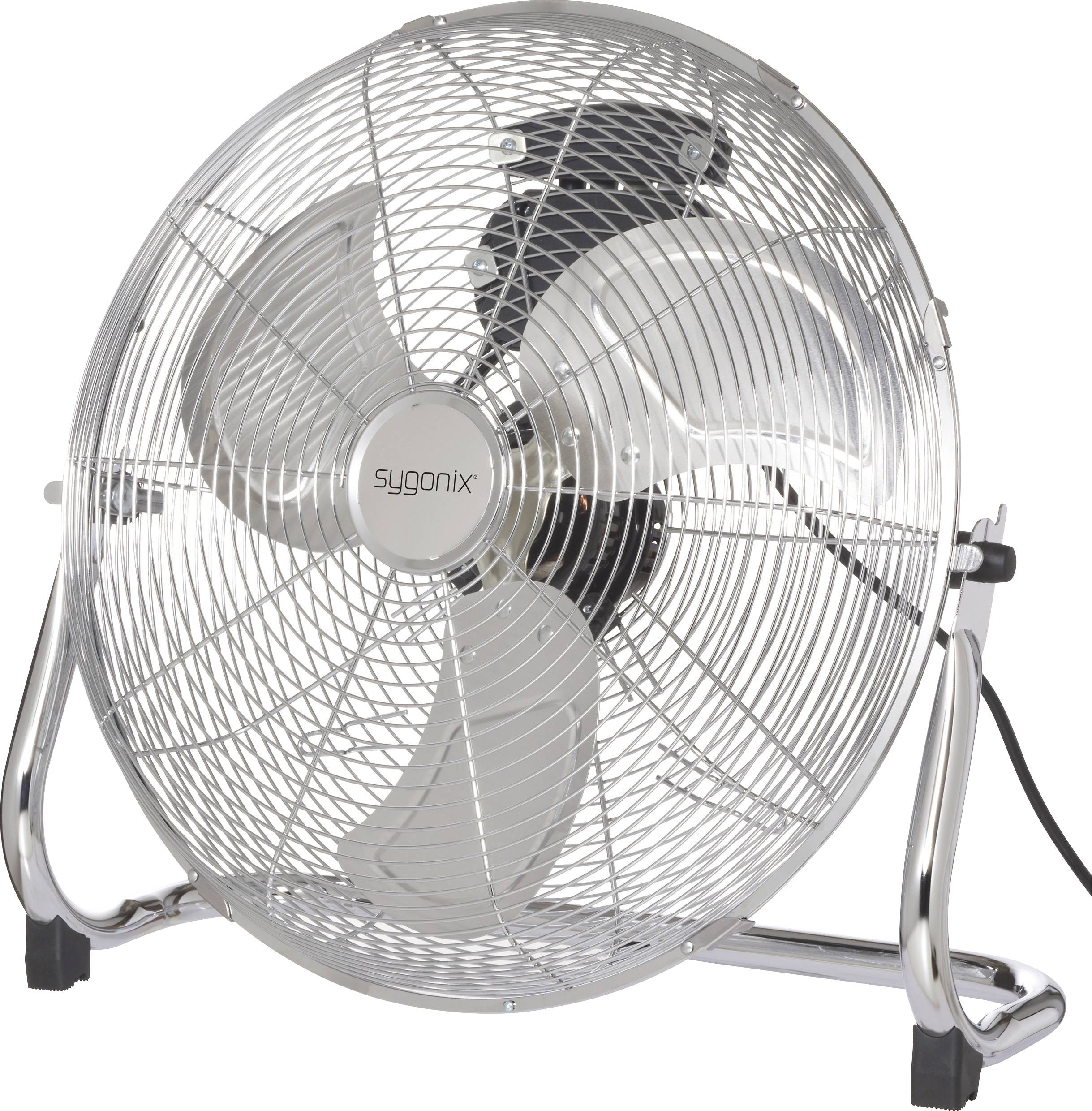 Sygonix Gulvventilator 70 W (Ø x H) 505 mm x 480 mm Krom