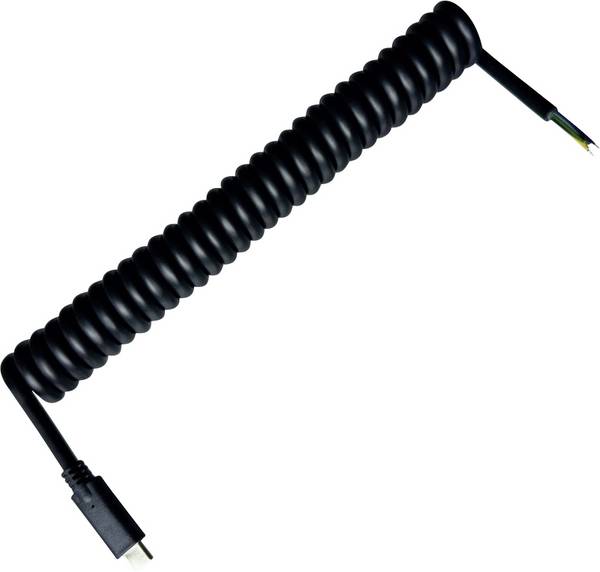 BKL Electronic USB-C kabel   USB-C®, åbne kabelender 2 m Sort Fortinnet 10080176