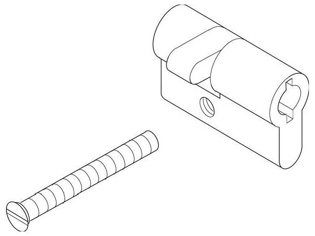 ABN FZ7 Tilbehør til fordelerskab Profilhalvcylinder 1 stk