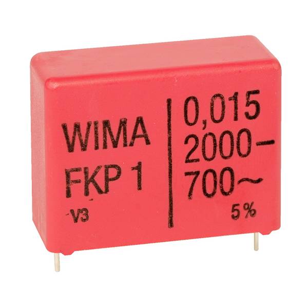 Wima  1 stk FKP-foliekondensator med radial tråd  22 nF 2000 V/DC, 700 V/AC 10 % 27.5 mm (L x B x H) 31.5 x 15.0 x 26.0 mm