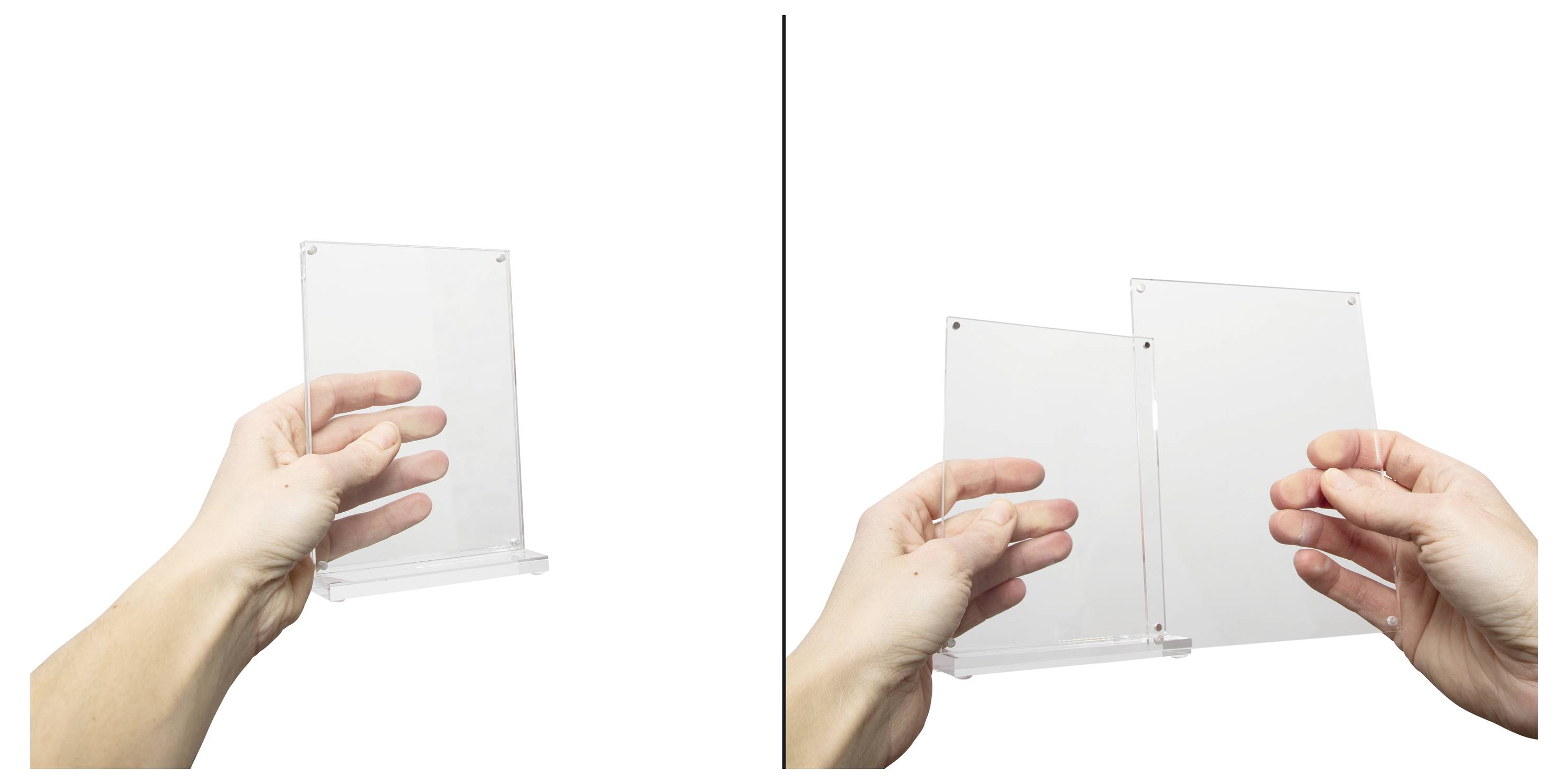 Maul 1948005 MAULvision Bordholder T-form Anvendelse for papirformat: A6 Transparent 1 stk-8