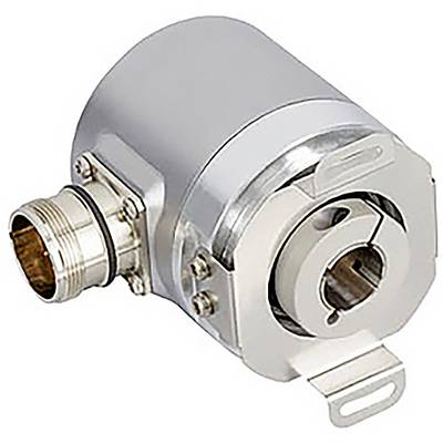 En kompakt cylindrisk metalsensor med en stikforbindelse, sandsynligvis bruges i industrielt maskineri til positionsdetektering eller rotationsmåling.