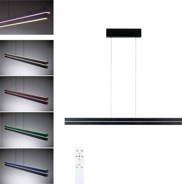 Paulmann  78474 Pendullampe LED (RGB) LED indbygget  19 W Sort