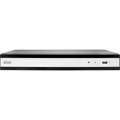 En sort og hvid elektronisk enhed, der ligner en DVR, med en USB-port og to indikatorlamper på frontpanelet.