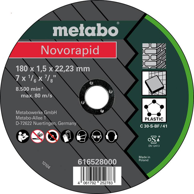 Metabo 616528000 Skæreskive 180 mm 22.23 mm 25 stk
