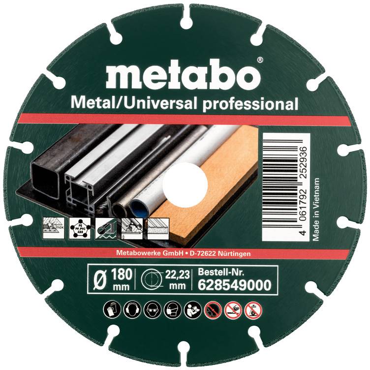 Metabo 628549000 Diamantskæreskive 180 mm 22.23 mm 10 stk