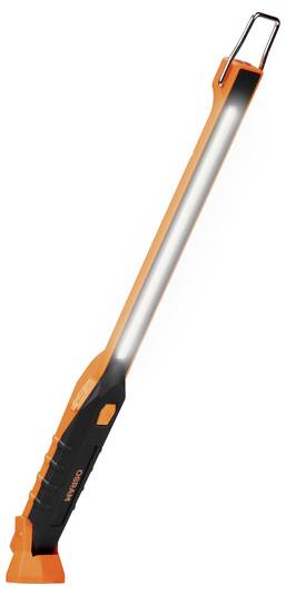 En lang, orange og sort lighter med en krog i toppen, designet til at tænde svært tilgængelige steder, som f.eks. griller eller komfurer.