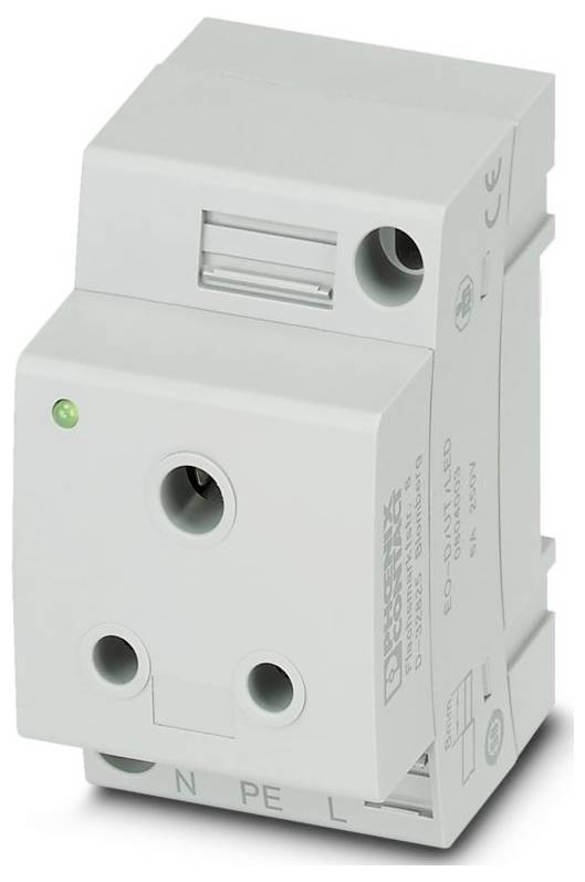 Stikdåse Phoenix Contact EO-D/UT/LED Grå (L x B x H) 59.2 x 45 x 75 mm