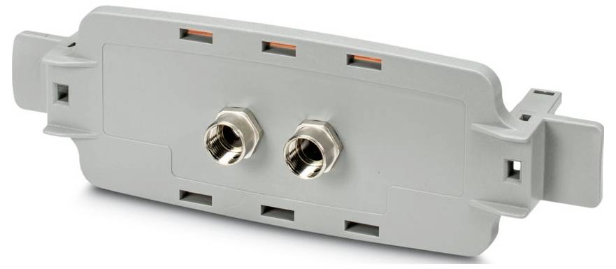 Phoenix Contact ECS-P-122X169-L-UV-2M12 GY 1050384 Frontplade 196 x 34 x 62 Grå (RAL 7042) 5 stk Piece