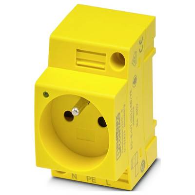 Stikdåse Phoenix Contact EO-E/UT/SH/LED/YE Gul (L x B x H) 59.2 x 45 x 75 mm-0