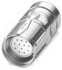 Phoenix Contact 1105524 Kabelstikforbindelse lige Samlet poltal: 12 Serie (rundstikforbindelse): CA 250 stk