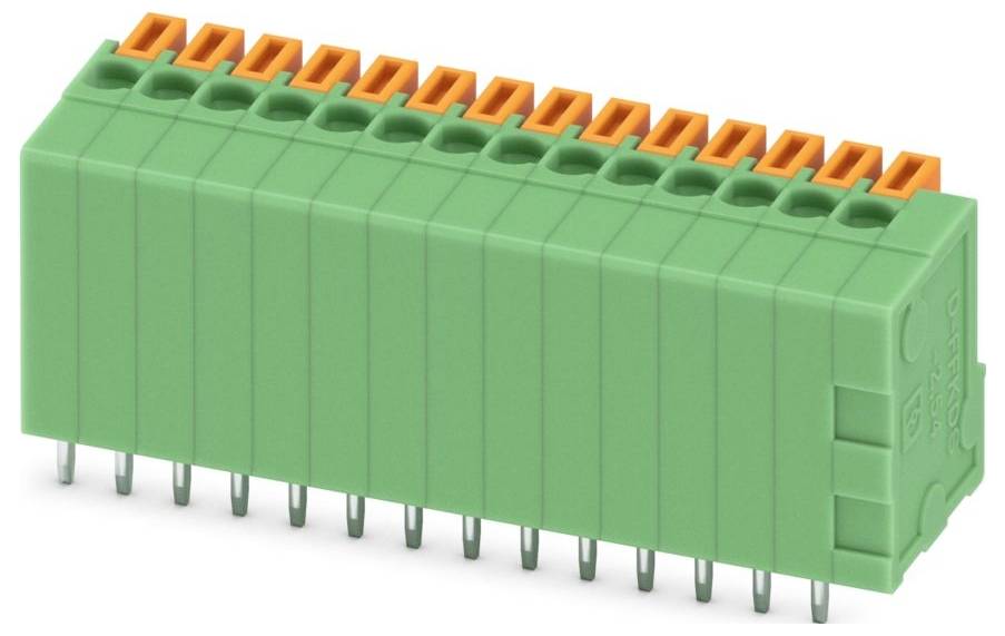 Phoenix Contact FFKDSA1/V-2,54-14 Klemme til printplade 0.5 mm² Poltal 14 Grøn 10 stk-0