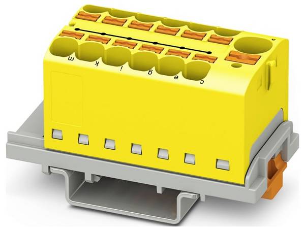 Phoenix Contact 3273620 Fordelerblok  Push-In-klemme  Gul 8 stk