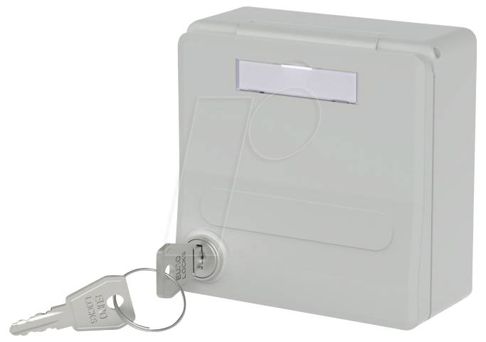 Metz Connect Modul-Unterputz-Gehäuse mit Klappdeckel und Schloss Kabinet Overflademonteret-0