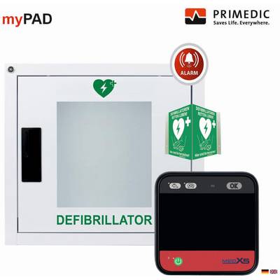 MEDX5 myPAD-A mit LCD-Farbbildschirm Defibrillator Mobil Automatiske stød fra defibrillator Sort-0