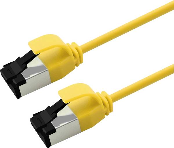 Roline 21.15.3236 RJ45 Netværkskabel, patchkabel CAT 8.1 U/FTP 3 m Gul 1 stk