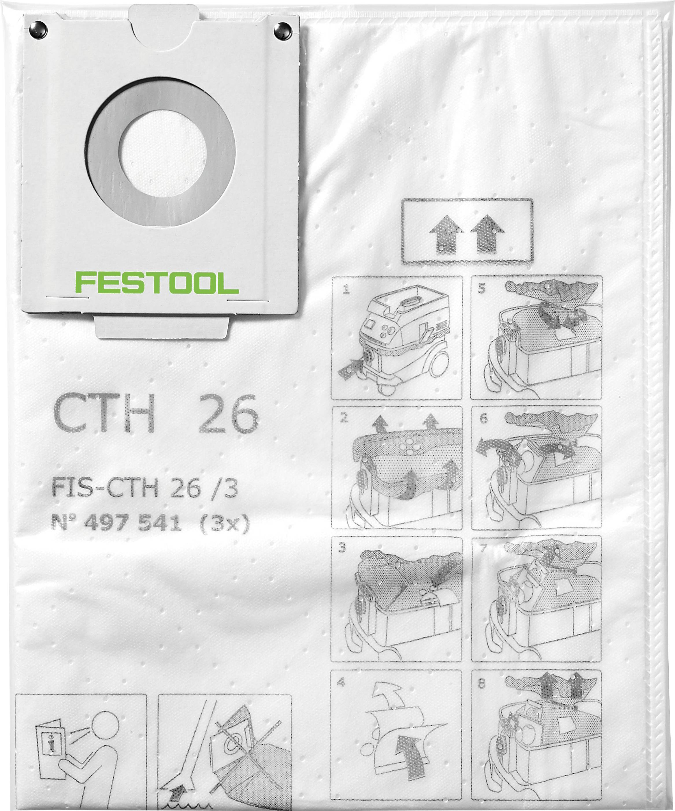 Festool 497542 Sikkerheds-filterpose 3 stk-0
