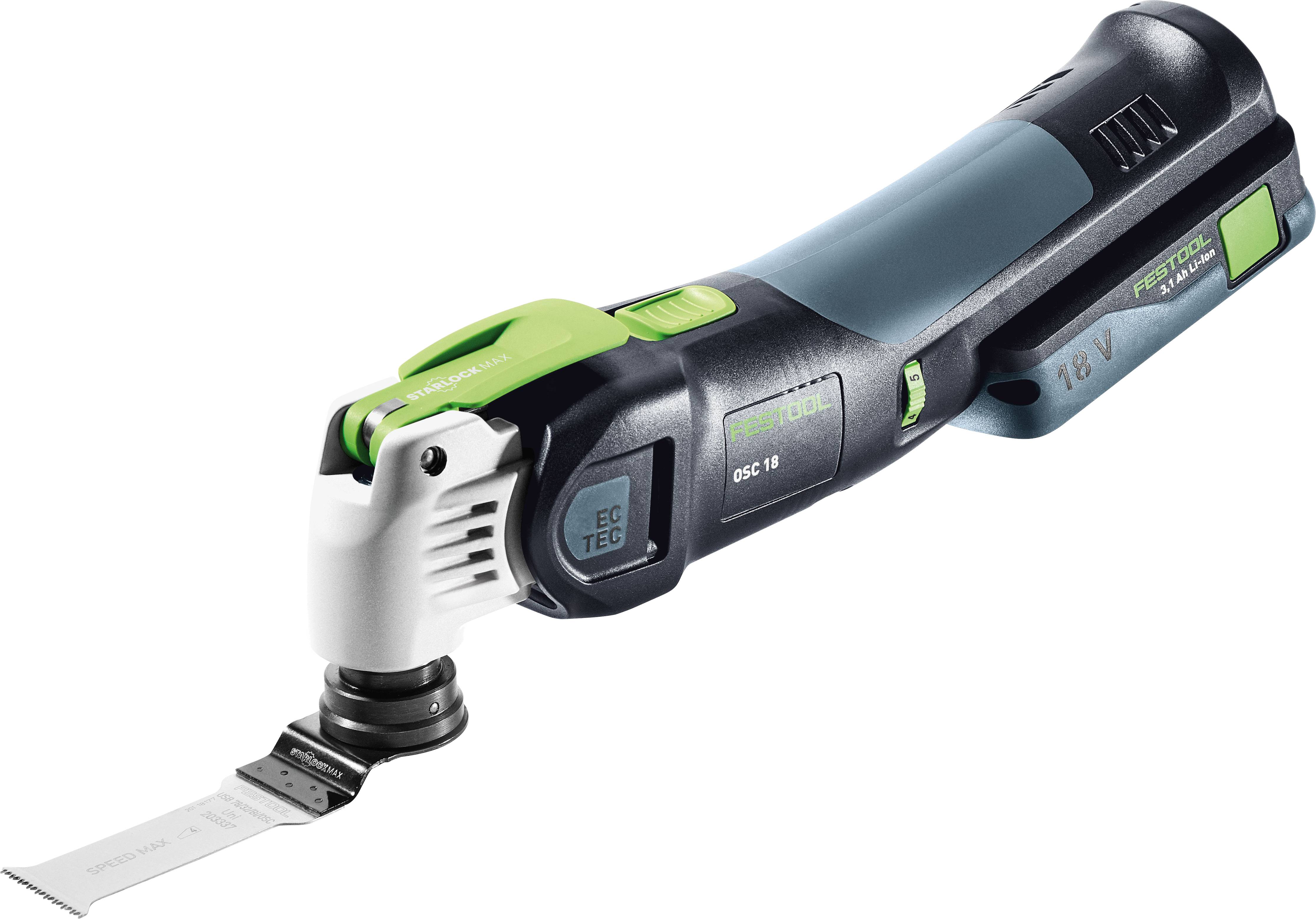 Festool OSC 18 HPC 4,0 EI-Plus 576595 Batteridrevet oscillerende slibemaskine 18 V 4 Ah-0