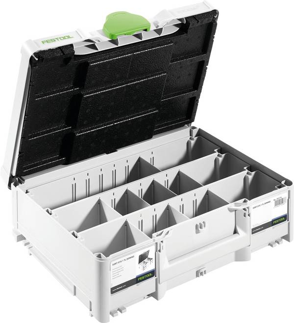 Festool SORT-SYS3 M 137 DOMINO 576796 Tilbehørsboks  (L x B x H) 396 x 296 x 137 mm