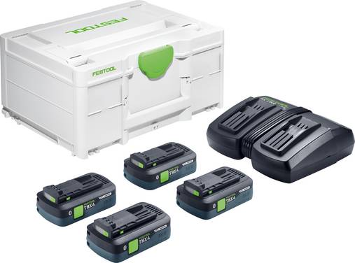 Festool SYS 18V 4xTBX4/TCL6DUO  578823  Inkl. oplader