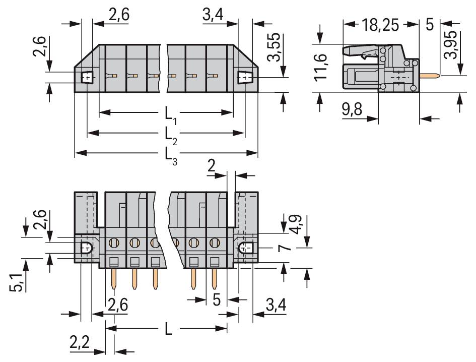WAGO 232-142/047-000 Multistikfatning 25 stk-1