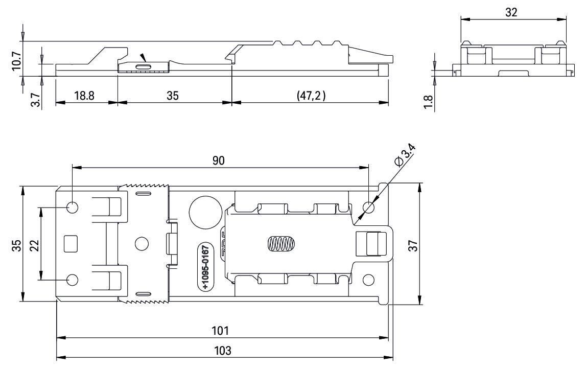 WAGO 787-897/000-010 Bæreskinneadapter 1 stk-2