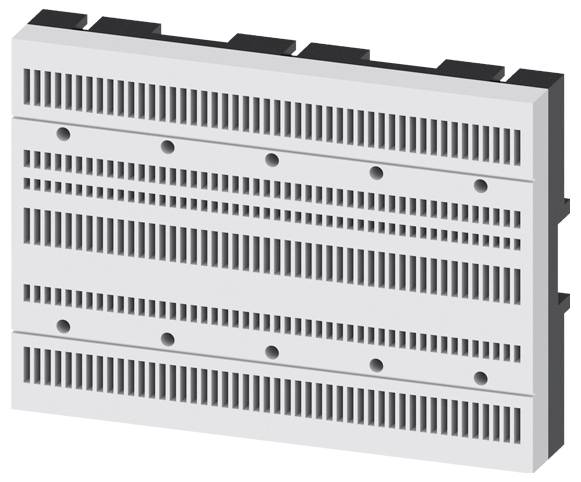 En rektangulær, mørkegrå SINAMICS G220 elektronisk enhed med en kontakt mærket 'ON' i bunden og et gennemsigtigt panel, der viser indikatorer.