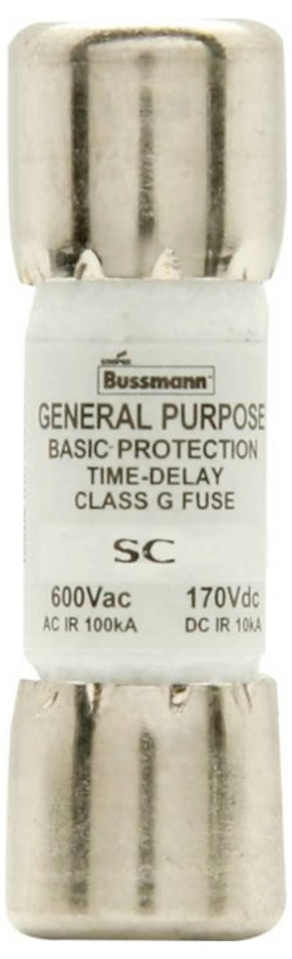 Eaton SC-8 BUSS SC FUSE CLASS G CLASS G Sikringsindsats (Ø x L) 10.4 mm x 33.3 mm 8 A 600 V/AC, 170 V/DC Træg -T- Indhold 1 stk Piece
