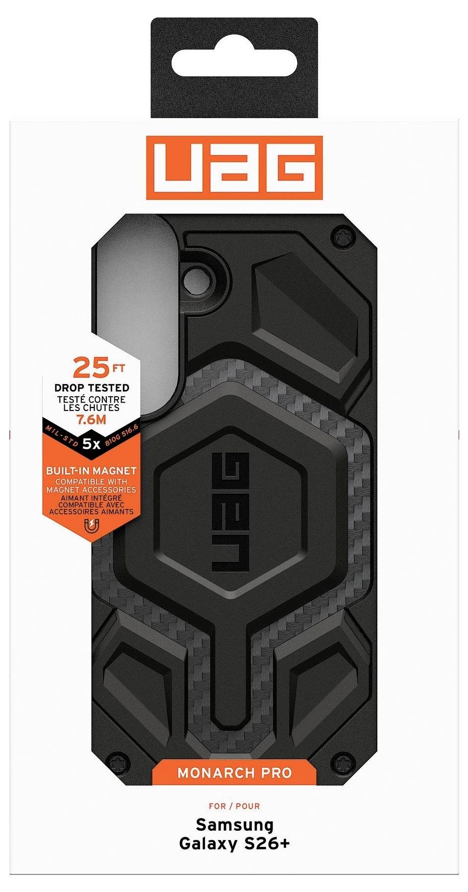 Urban Armor Gear Monarch Pro Case Samsung Galaxy S26+ Carbon MagSafe-kompatibel, med magnetmodul 214514114242-10