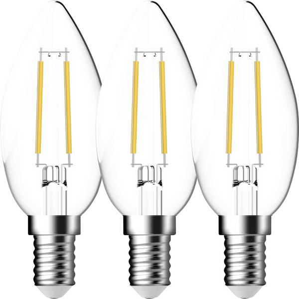 Nordlux 5183001523 Glødepære-lamp EEK E (A - G) E14 Lysform (Ø) 35 mm 3 stk