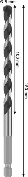 Bosch Accessories 2608706985 2608706985 Sten-spiralbor 1 stk-1