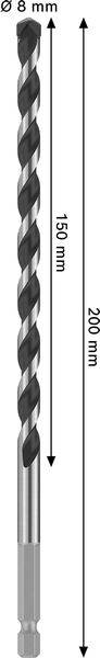 Bosch Accessories 2608706986 2608706986 Sten-spiralbor 1 stk-1