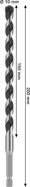 Bosch Accessories 2608706991 2608706991 Sten-spiralbor 1 stk-15