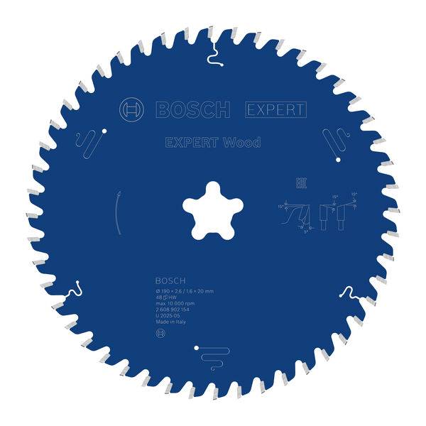 Bosch Accessories 2608902154 2608902154 Rundsavblad Antal tænder (per tomme): 48 1 stk-2