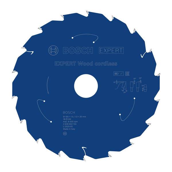 Bosch Accessories 2608902155 2608902155 Rundsavblad Antal tænder (per tomme): 18 1 stk-2