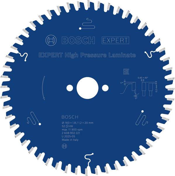 Bosch Accessories 2608902221 2608902221 Rundsavblad Antal tænder (per tomme): 52 1 stk-2