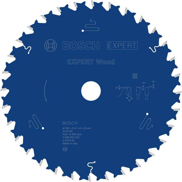Bosch Accessories 2608902233 2608902233 Rundsavblad Antal tænder (per tomme): 32 1 stk-2