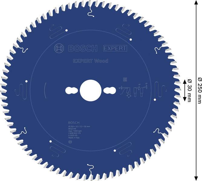 Bosch Accessories 2608902170 2608902170 Rundsavblad Antal tænder (per tomme): 80 1 stk-1