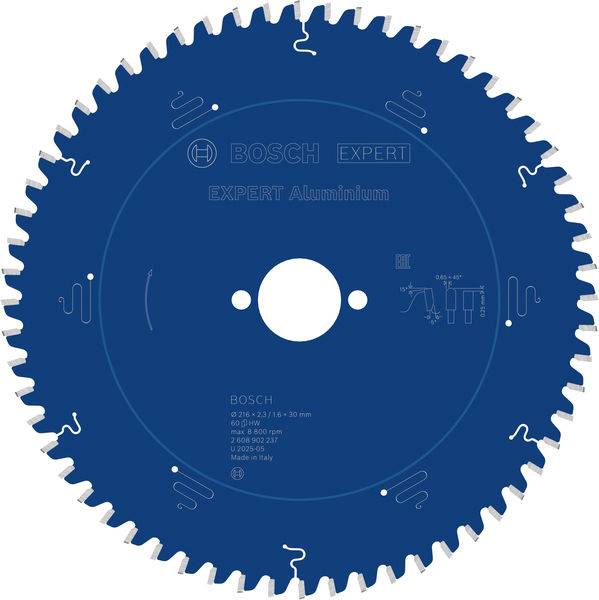 Bosch Accessories 2608902237 2608902237 Rundsavblad Antal tænder (per tomme): 60 1 stk-2