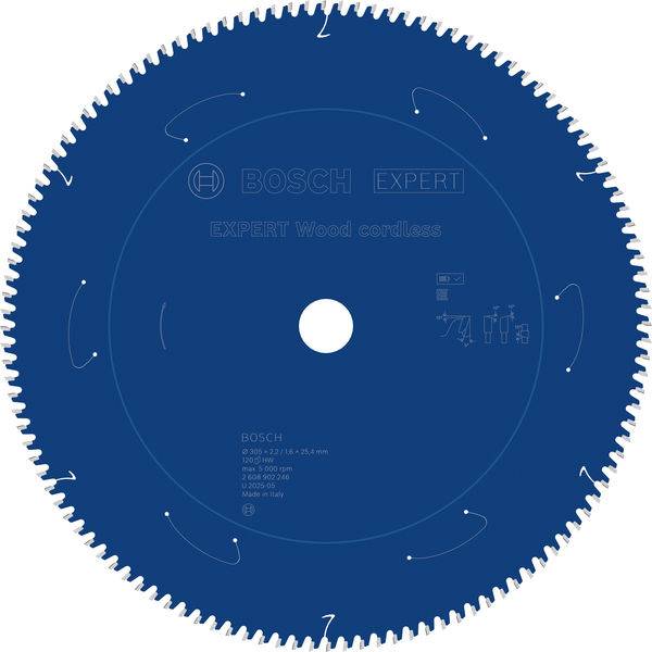 Bosch Accessories 2608902246 2608902246 Rundsavblad Antal tænder (per tomme): 120 1 stk-2
